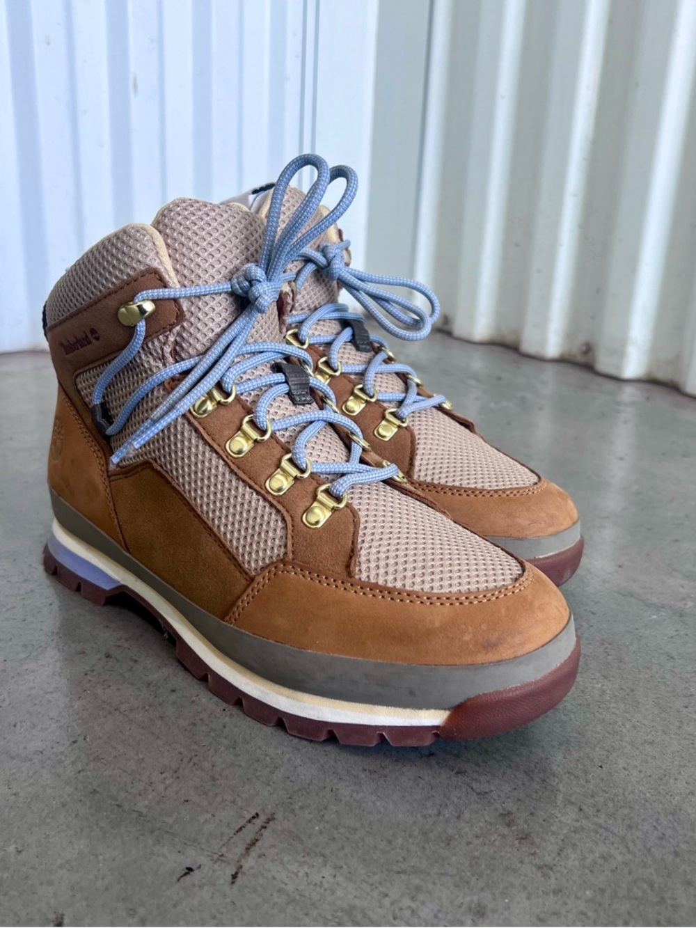 Timberland Euro Hiker Mid Wheat Nubuck Women’s 7.5 New